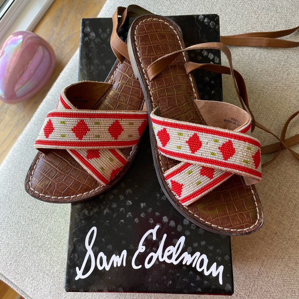 Sam Edelman, Luisa wrap Sandal, 6.5